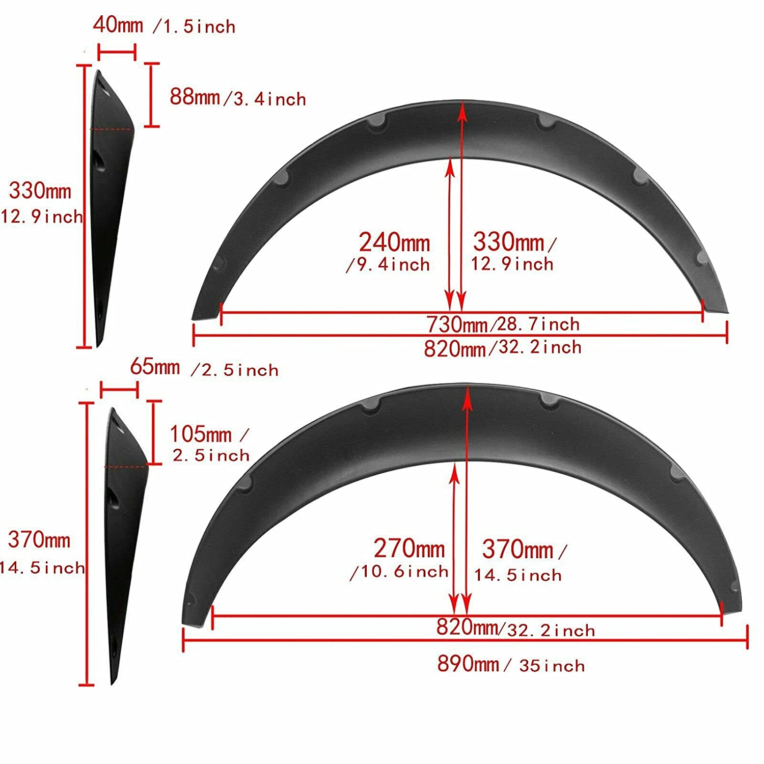 Universal Car Fender Flares